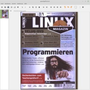 Abbildung 2: Das schlichte Gscan2pdf lässt sich auch ohne Einarbeiten sofort nutzen.