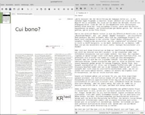 Abbildung 5: Die Texterkennung in Gscan2pdf arbeitet sehr zuverlässig.
