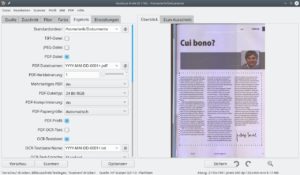 Abbildung 9: Die Texterkennung starten Sie in Vuescan mit wenigen Mausklicks.
