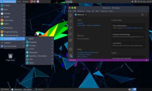 Abbildung 1: Parrot Security liegt in der Edition mit Mate-Desktop vor, die alle Tools im <span class="ui-element">Anwendungen</span>-Men&uuml; &uuml;bersichtlich nach ihrem Einsatzzweck sortiert.