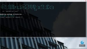 Abbildung 10: GalliumOSUpdate zeigt seine Ubuntu/Debian-Wurzeln, wenn der Updater &raquo;sudo apt -qq update&laquo; ausf&uuml;hrt.