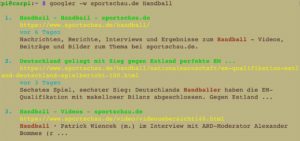 Abbildung 2: Bei Bedarf lässt sich die Suche auf eine einzelne Webseite eingrenzen.