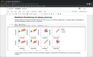 Abbildung 3: Das Jupyter-Notebook kann statistische Zusammenhänge visualisieren.