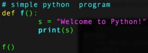Abbildung 1: Smarte Einrückungen mit Vim.