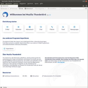 Abbildung 14: Thunderbird bietet zu jeder Funktion einen passenden Assistenten.