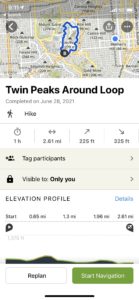 Abbildung 1: Praktisch: Die App zeigt den Wanderweg an und hilft beim Navigieren.