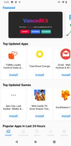 Abbildung 6: Der App-Store von /e/OS.