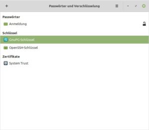 Abbildung 6: Die Oberfläche von Seahorse wirkt sehr spartanisch.