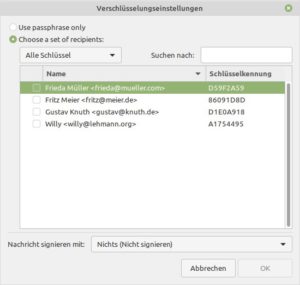 Abbildung 9: Über die Dateimanager Nemo, Caja und Nautilus (hier im Bild) können Sie Daten direkt mit Seahorse verschlüsseln.
