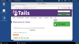 Das Live-System Tails erlaubt das anonyme und sichere Surfen über das Tor-Netzwerk. Tails 4.22 aktualisiert den Browser und das E-Mail-Programm.