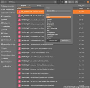 Abbildung 1: Ein Beispiel f&uuml;r die Volltextsuche im Dateimanager des Gnome-Desktops.