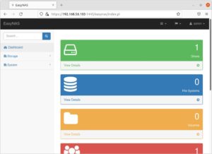 Abbildung 2: EasyNAS konfigurieren Sie komfortabel im Browser, als Basis dient OpenSuse Leap 15.3.