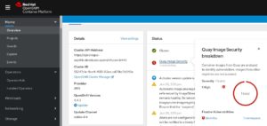 Abbildung 2: Automatisierte Überwachung von Sicherheitslücken in Container-Images lässt sich mit Clair erreichen, allerdings nur für die statischen Layer des jeweiligen Abbilds. Quelle: Red Hat
