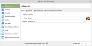Abbildung 10: Die Konfiguration einer virtuellen Maschine nehmen Sie in einem kleinen Dialog vor.