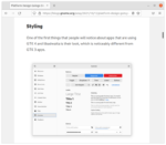 Die Desktop-Umgebung Gnome erhält nicht nur mit dem Dark Style einen optionalen dunklen Anstrich, sondern auch flache GUI-Elemente.