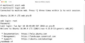 Abbildung 4: Machinectl verwaltet Container in Nspawnd auf der Shell &ndash; auf Wunsch ist der Prozess per Unit-Datei aber auch automatisierbar.