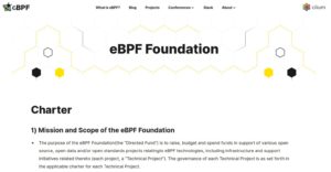 Abbildung 2: Charter auf der Webseite der neuen eBPF-Foundation.