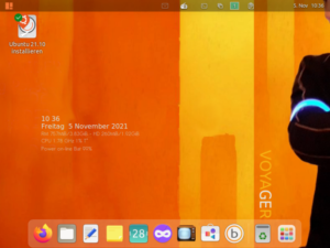 Die Distribution Voyager 21.0 GE setzt auf die Desktop-Umgebung Gnome 40.