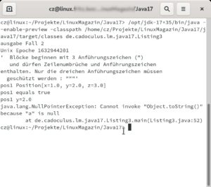 Abbildung 1: Die Ausgabe des Codes aus <a href="#artRef-l3">Listing 3</a> mit verbesserten Fehlerinformationen.