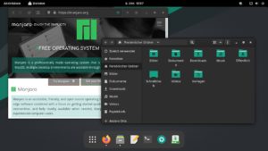 Abbildung 1: Gnome 40.0 folgt unter Manjaro 21.1 im Aufbau weitgehend den Vorgaben des Gnome-Teams.