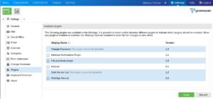 Abbildung 8: Ob Desktop Notifications oder Dateivorschau: Die Anwender konfigurieren ihre Module im Web-Interface.