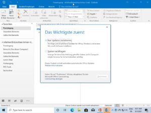 Abbildung 11: Nach dem Anlegen von Benutzern und Domänen gelingt die Anbindung von Outlook-Usern problemlos. Microsofts E-Mail-Client glaubt, mit einem Exchange-Server zu sprechen.
