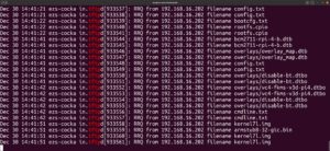 Abbildung 3: Das Syslog verschafft einen Überblick über den Bootvorgang.