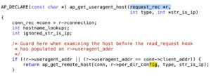 Abbildung 1: Selbst prozeduraler C-Code im Apache-Server arbeitet eigentlich auf so etwas wie Objekten.