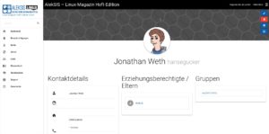 Abbildung 1: AlekSIS bezieht seine Stammdaten aus externen Verzeichnissen und bietet die M&ouml;glichkeit, diese logisch zu verbinden und mit Anmerkungen zu versehen. Quelle: Dominik George, TecKids&nbsp;e.V.