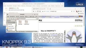 Abbildung 1: Neben der hier gezeigten Desktop-Umgebung LXDE bietet Knoppix alternativ KDE Plasma&nbsp;5.24, Gnome&nbsp;41 und XFCE&nbsp;4.16.