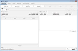 Abbildung 2: Der <span class="ui-element">Explorer</span> erm&ouml;glicht in Weka das Einlesen der Daten sowie eine Vorverarbeitung und eine erste Analyse.