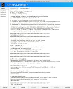 Abbildung 5: Über (Perl-)Skripte ergänzen Sie den Ásbrú Connection Manager um automatisierte Funktionen.