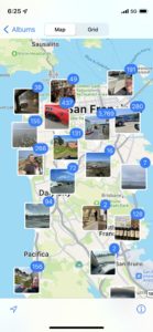 Abbildung 8: Das Geo-Clustering von Fotos auf dem Handy.
