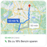 Google Maps wird in Deutschland um eine Funktion ergänzt, die kraftstoffsparende Routen anzeigt.