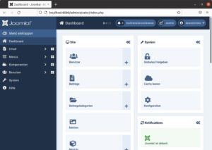 Abbildung 4: Durch Codeoptimierungen reagiert Joomla in der aktuellen Version 4.x deutlich flotter. Dennoch ist weiterhin ein Cache an Bord, den Sie über die Einstiegsseite leeren.
