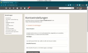 Abbildung 4: Friendica erlaubt eine Fülle von Kontoeinstellungen.