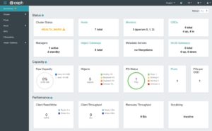 Abbildung 5: Das Dashboard von Ceph hat sich mittlerweile zur etablierten Komponente der Lösung gemausert und bringt auch in Version 17.2 moderate Änderungen.