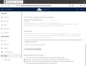 Abbildung 5: Über die Federation-Funktion arbeiten mehrere Owncloud-Instanzen zusammen, was jedoch erhöhten Administrationsaufwand bedeutet.