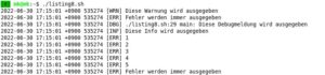 Abbildung 1: Sieht gut aus: unser Log-Modul.