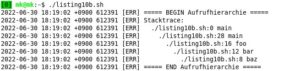 Abbildung 3: Mit &raquo;log_highlight()&laquo; lassen sich Passagen im Log hervorheben.