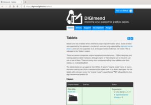 Abbildung 2: Das Digimend-Projekt widmet sich dem Support von Grafiktablets unter Linux.
