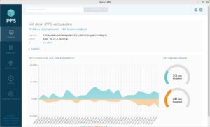 Abbildung 6: Das IPFS-Dateisystem bietet eine moderne Administrationsoberfläche.