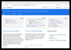Abbildung 8: Bei den Protocol Buffers beschreibt man die zu transferierenden Daten (links im Bild), zu denen dann ein Compiler hilfreichen Quellcode generiert.
