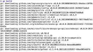 Abbildung 2: Ein »make build« zieht halb Github als Quellcode heran.