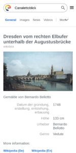 Abbildung 1: Woher wei&szlig; mein Smartphone das alles? Oftmals vom Wissensgraph Wikidata, wie hier in der Standardsuche der Android-Alternative /e/OS.