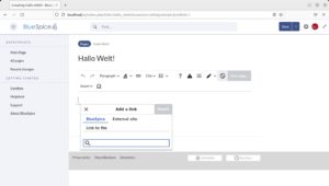 Abbildung 2: Bluespice Free erweitert Mediawiki um Enterprise-Funktionen und bietet einen komfortablen Editor an.