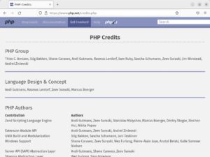 Abbildung 2: Die PHP-Entwicklung steuert die PHP Group, die zum Redaktionsschluss aus zehn Personen bestand.
