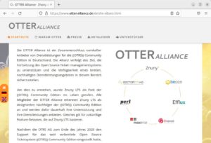 Abbildung 4: Die OTTER Alliance entwickelt die Community-Edition des Ticketsystems OTRS unter dem Namen Znuny weiter.