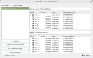 Abbildung 11: Datenrekonstruktionen können Sie variabel einstellen.