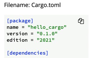 Abbildung 2: In der Datei »Cargo.toml« stehen der Name und die aktuelle Version des Programms sowie das benötigte Compiler-Release.